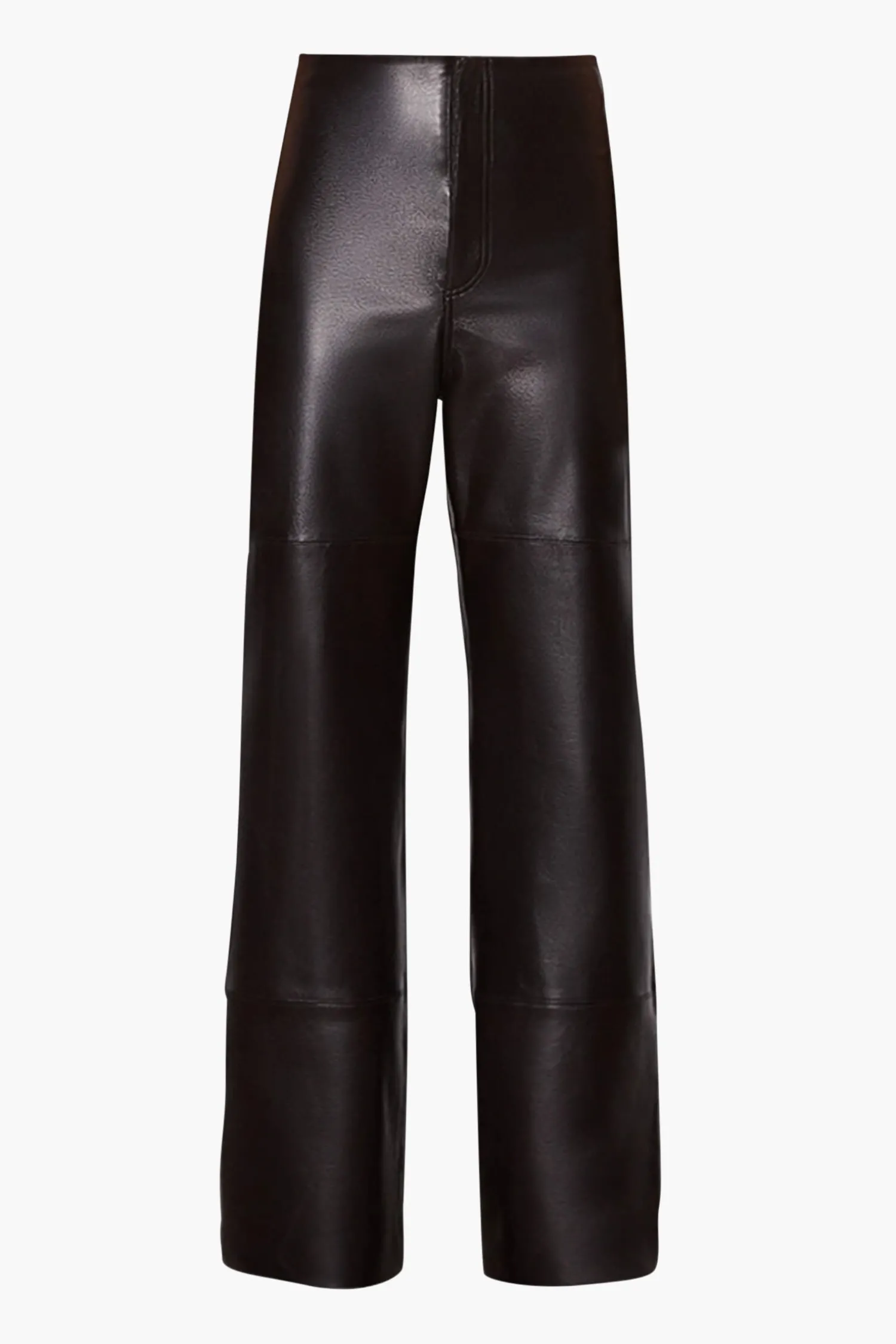 Hot WYNN HAMLYN ALLY LEATHER TROUSERS Brown