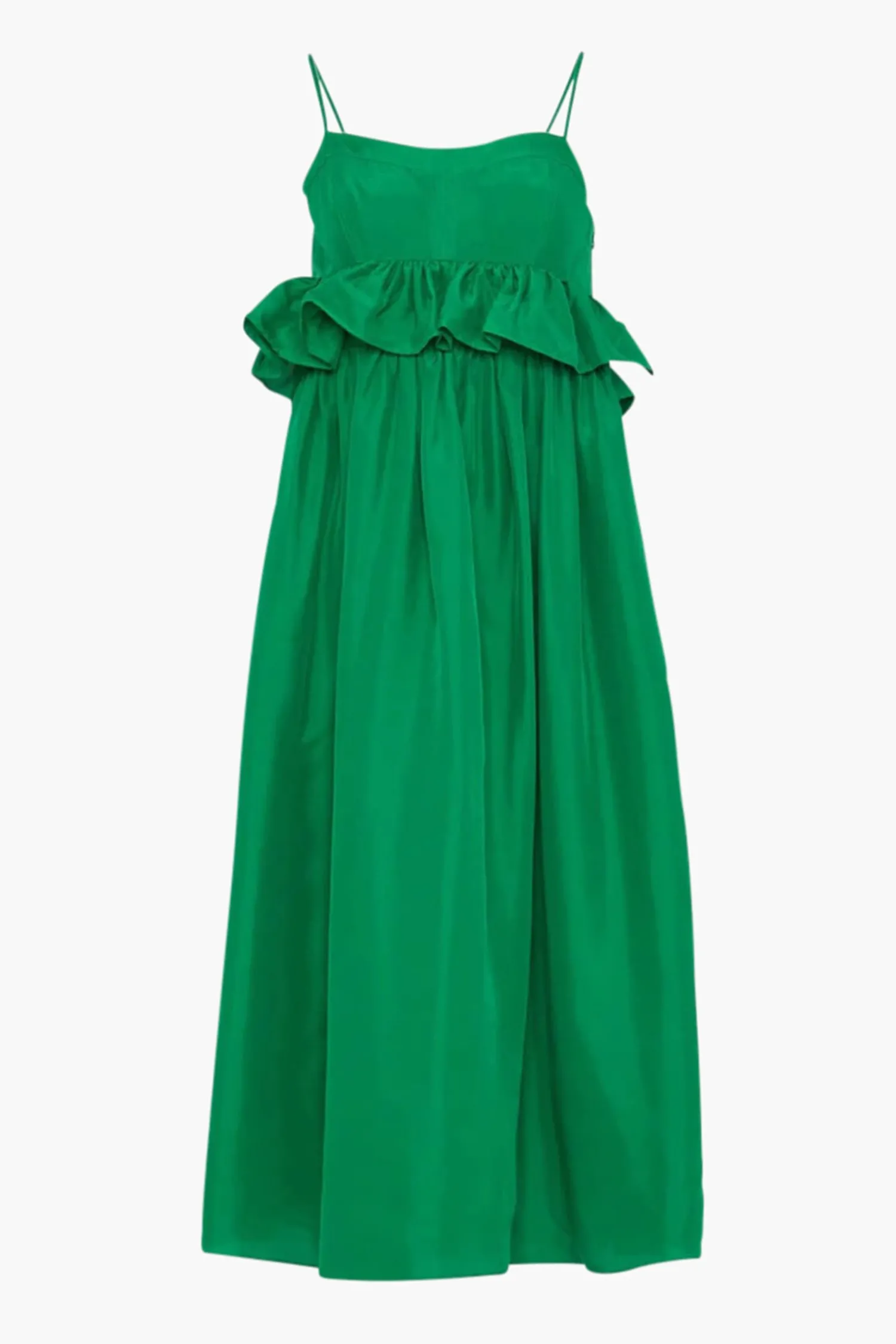 Fashion ULLA JOHNSON AMALIYA DRESS Emerald