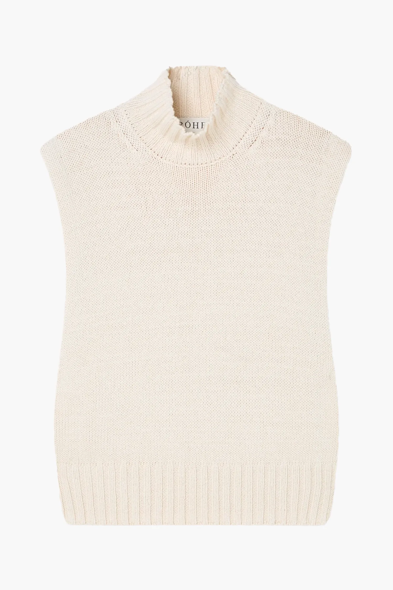 Best Sale RÓHE CASHMERE COTTON SLEEVELESS TURTLENECK
