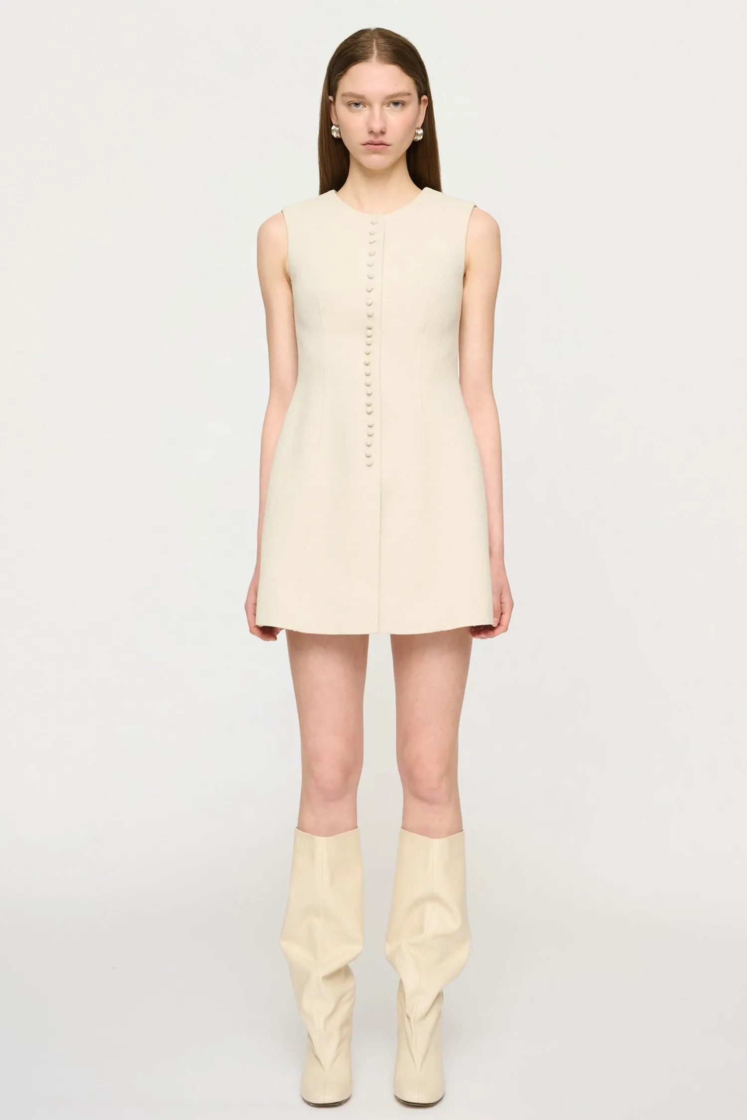 Shop CLEA CEDAR MINI DRESS Oat