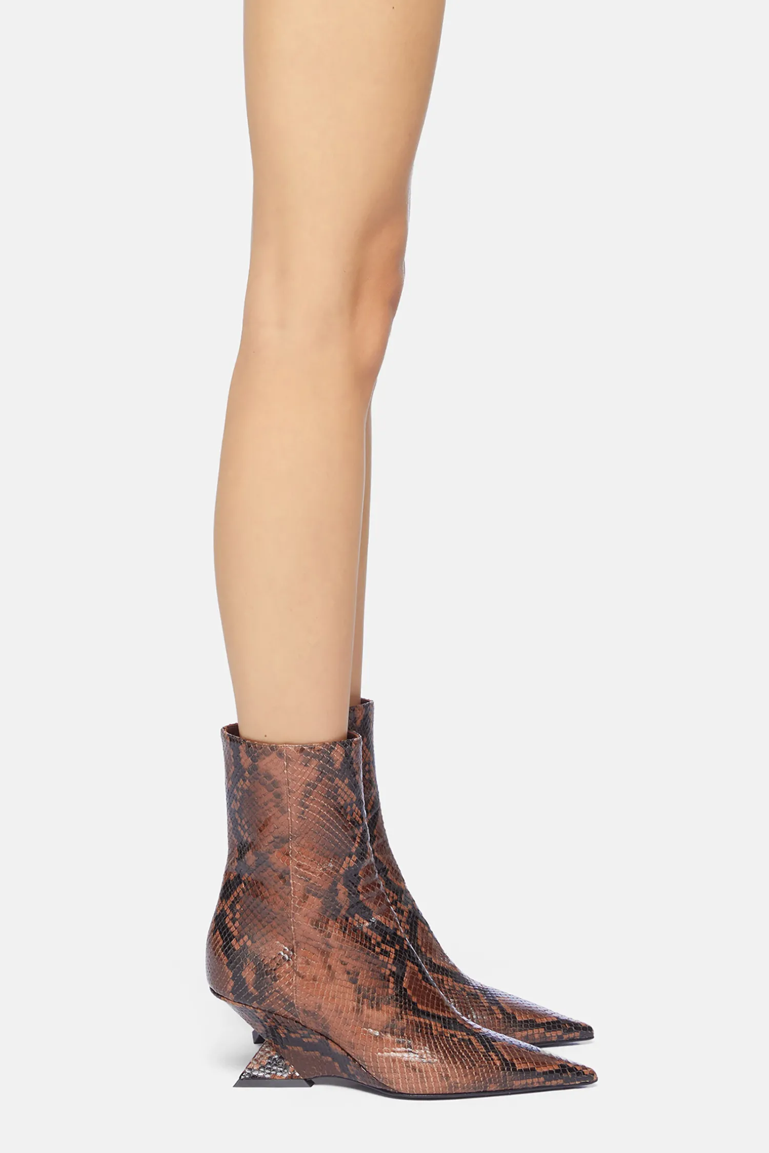 Cheap THE ATTICO CHEOPE ANKLE BOOT 60MM Brown/Black