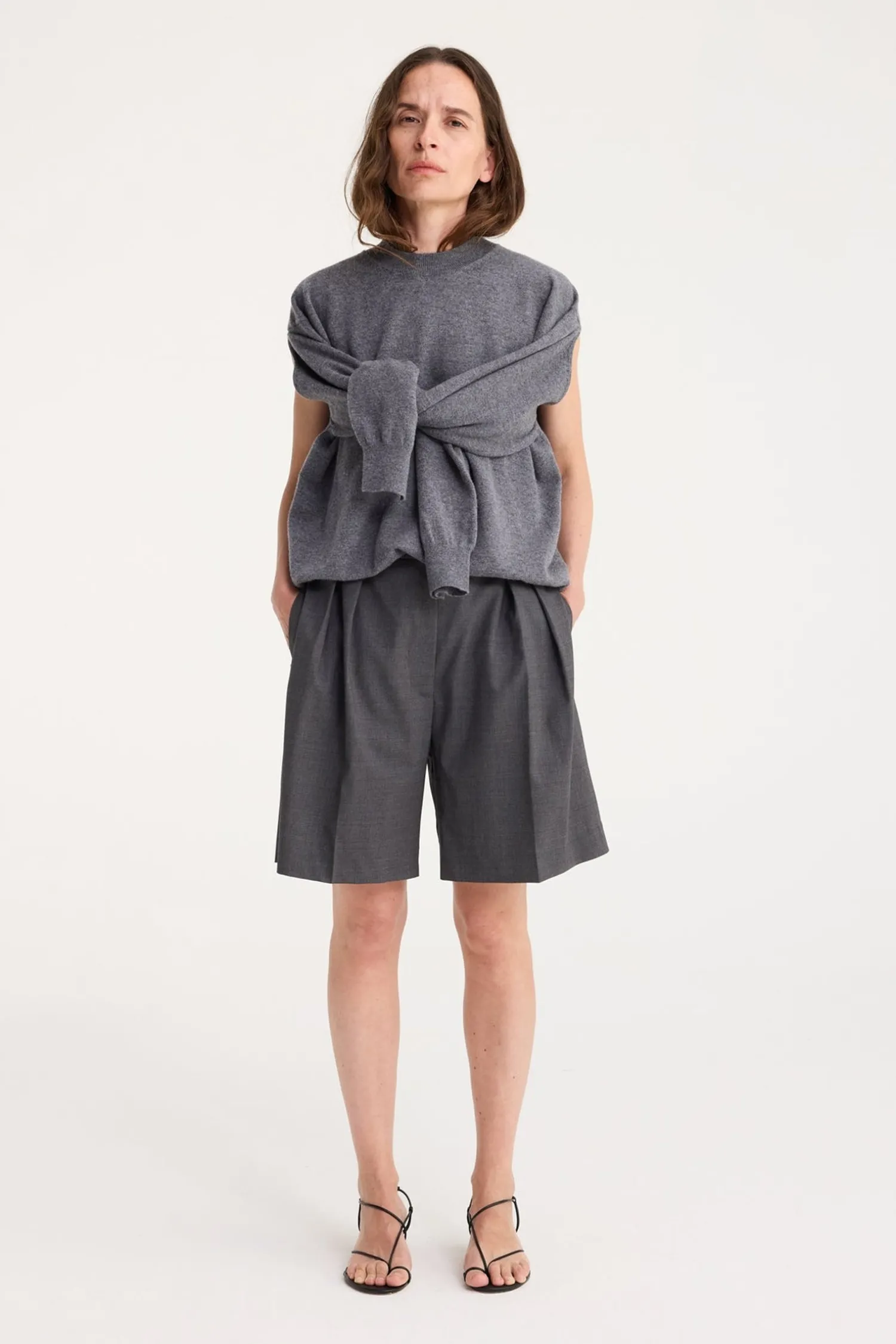 Sale RÓHE CREW NECK WITH OPEN ARMHOLE