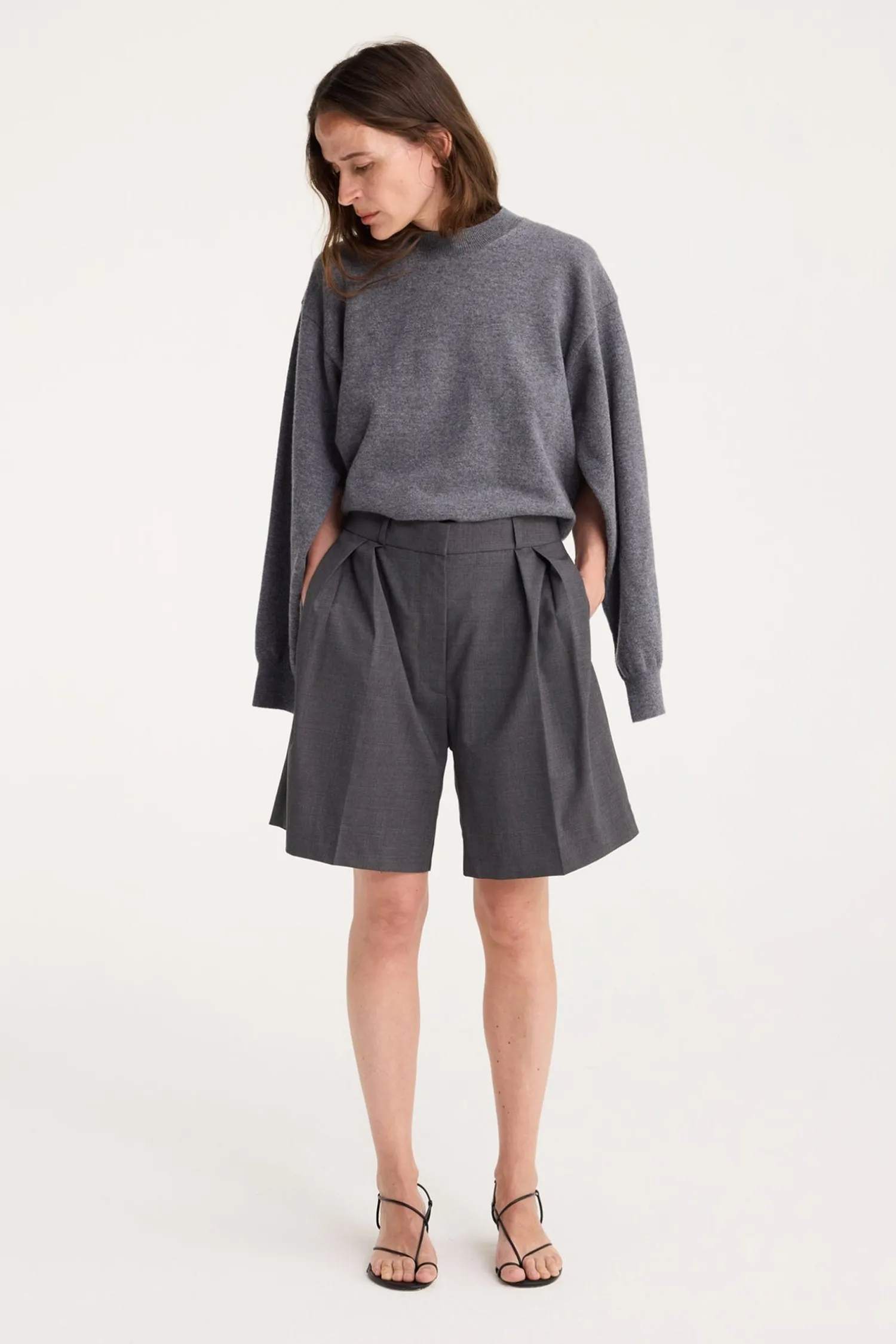 Sale RÓHE CREW NECK WITH OPEN ARMHOLE