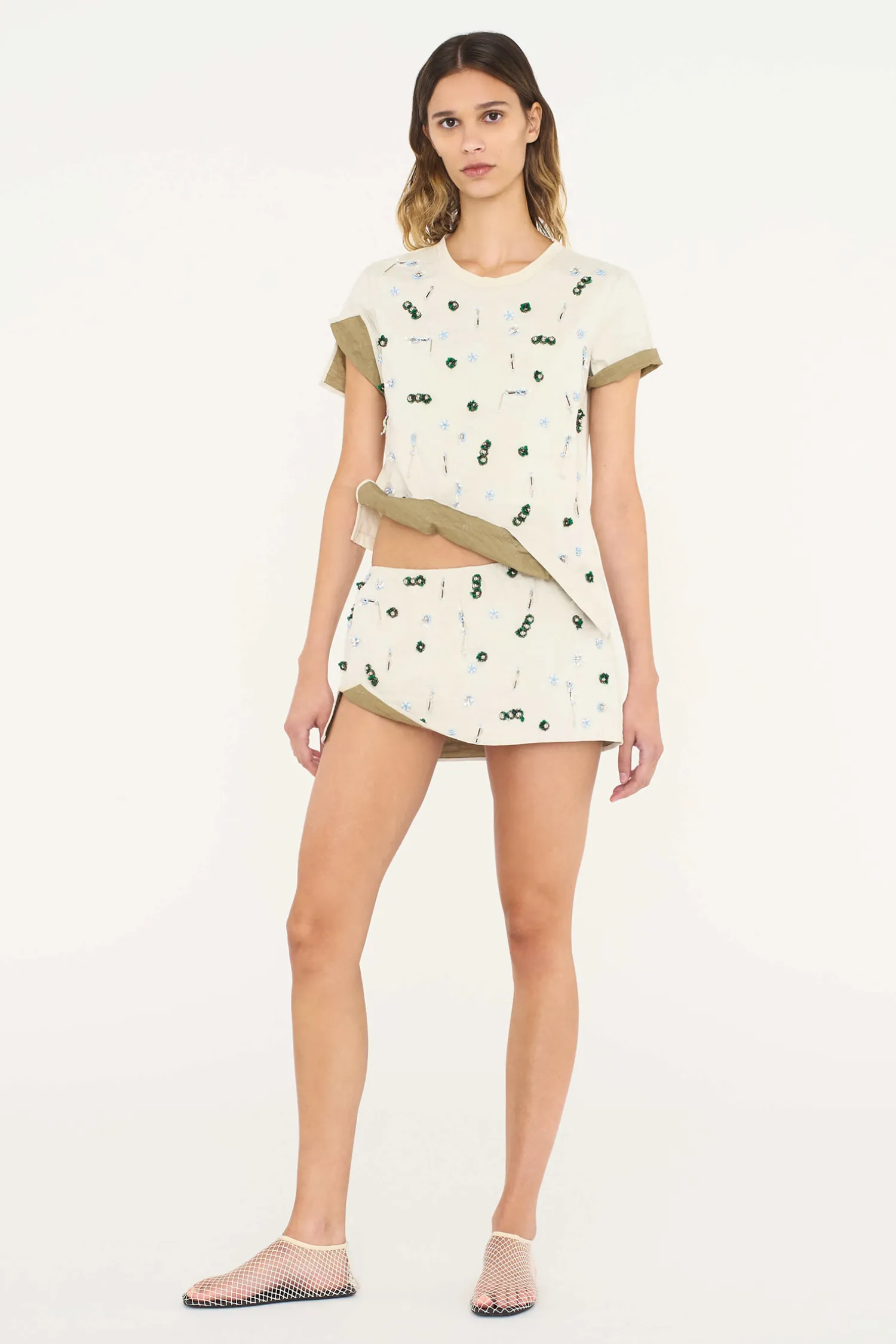 Discount CHRISTOPHER ESBER EMBLA BEADED CRUSHED TEE