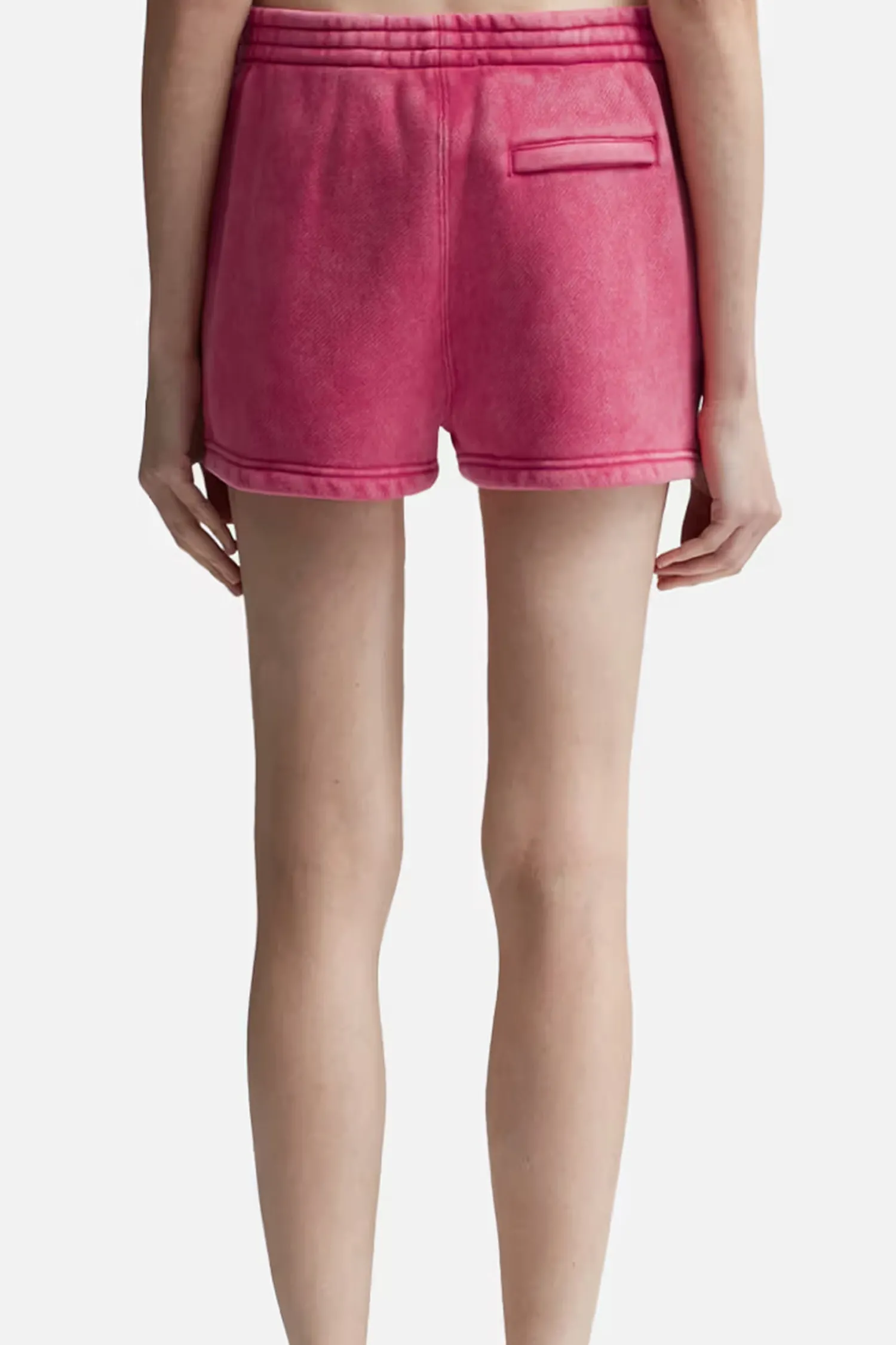 Best ALEXANDERWANG.T ESSENTIAL TERRY SWEATSHORT WITH PUFF PAINT LOGO SoftCherry