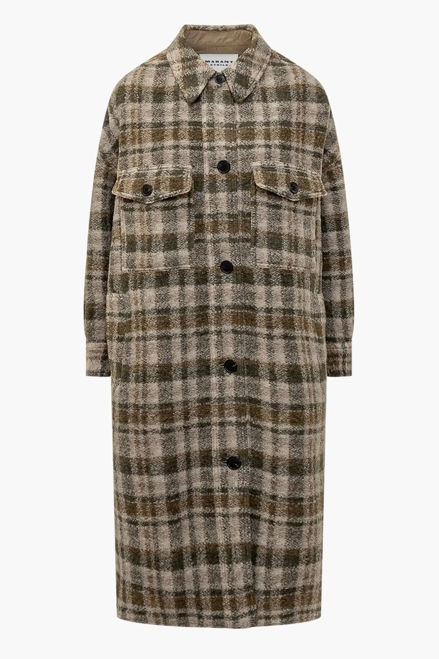 Flash Sale ISABEL MARANT ÉTOILE FONTIZI COAT Khaki/Ecru