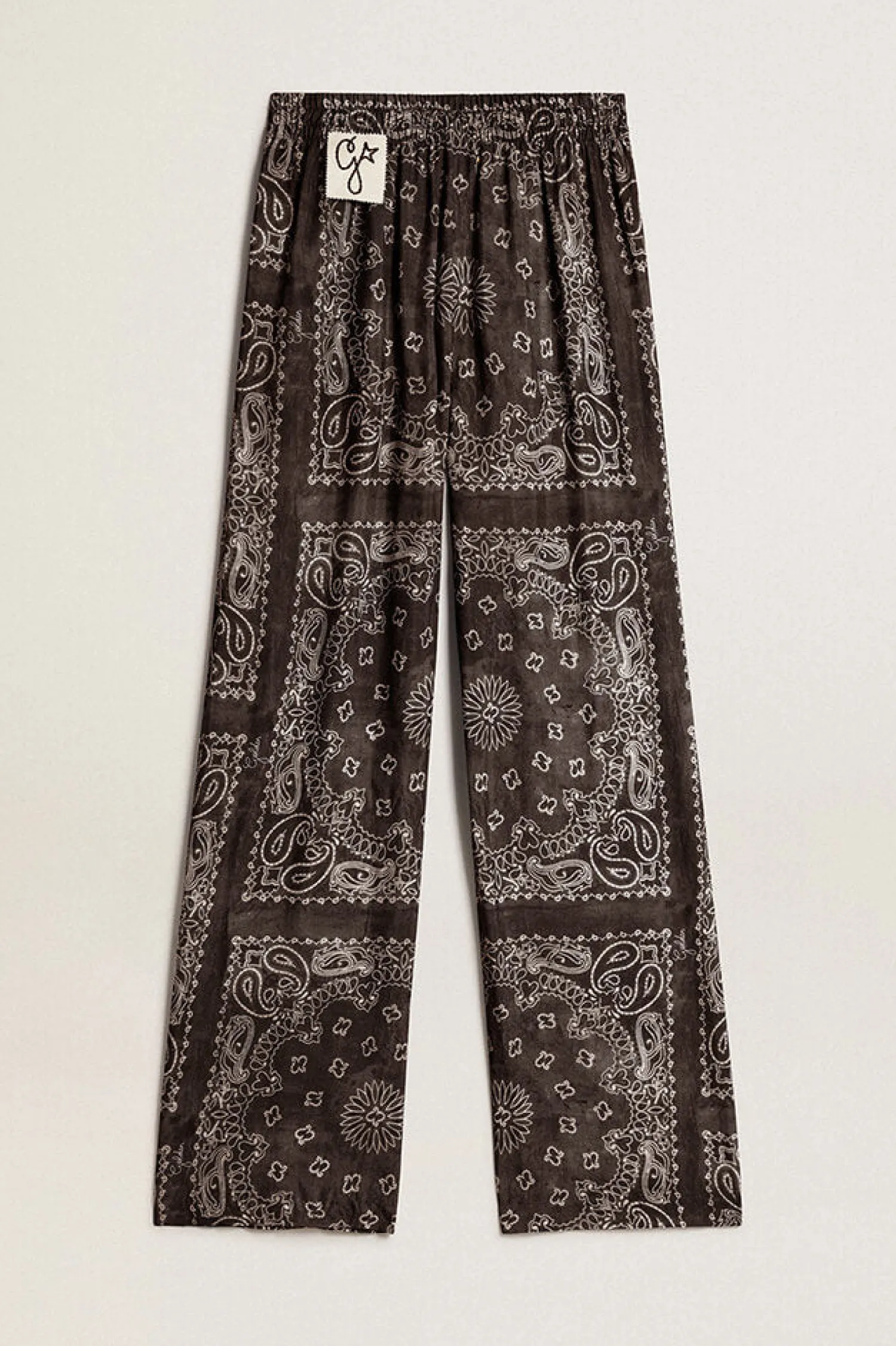 Fashion GOLDEN GOOSE GOLDEN W'S JOGGING PANTS PAISLEY PRINT Anthracitegray