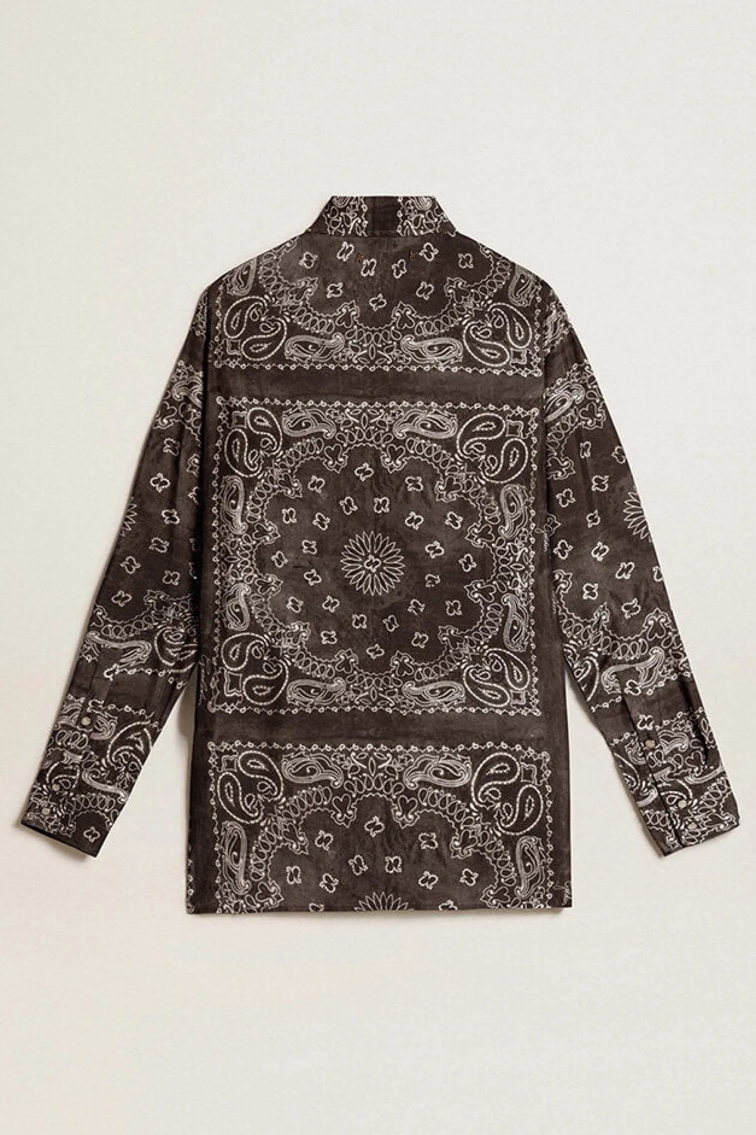 Discount GOLDEN GOOSE GOLDEN W'S PAJAMAS SHIRT PAISLEY PRINT Anthracitegray