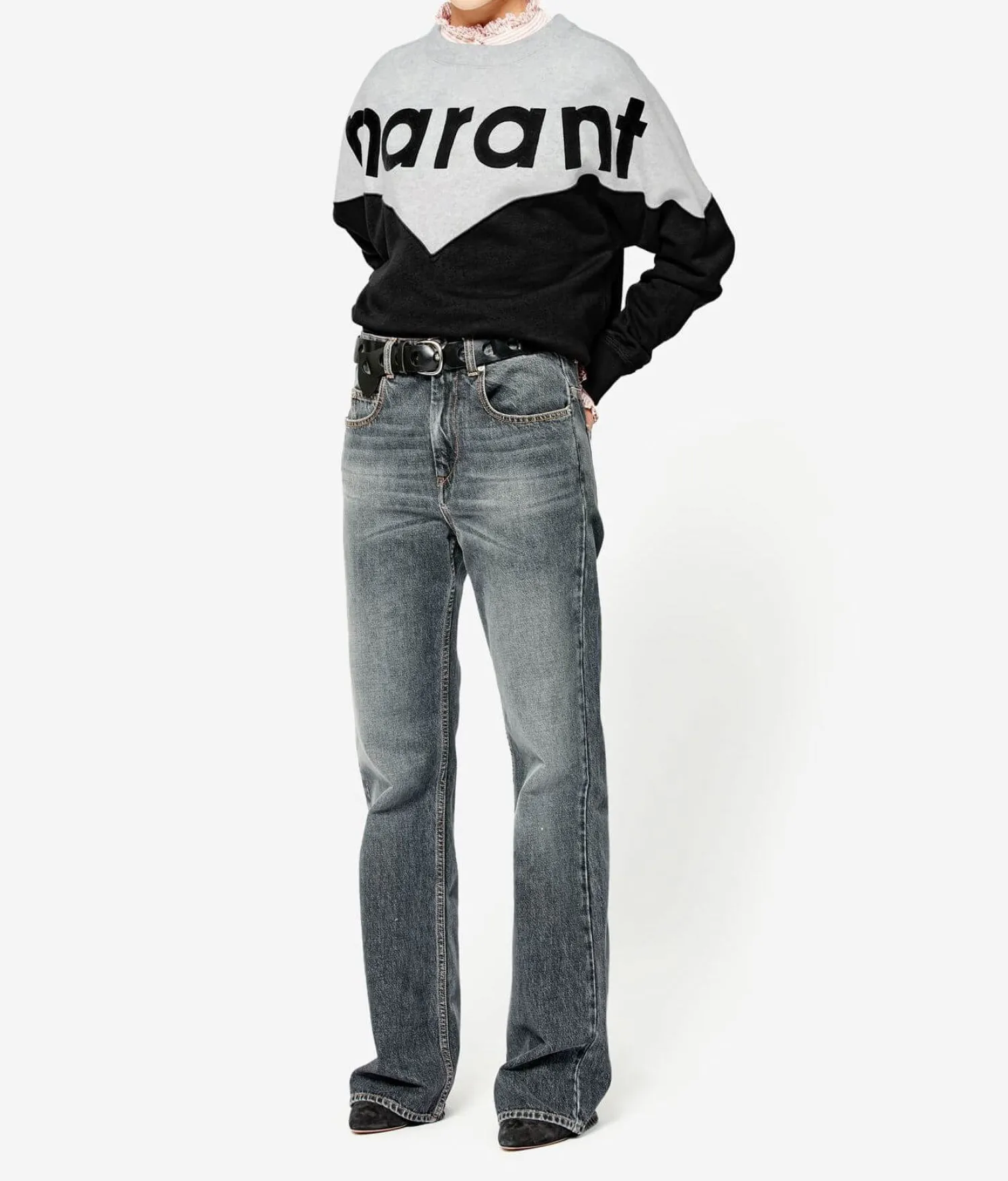 Hot Isabel Marant Étoile HOUSTON SWEATSHIRT FadedBlack