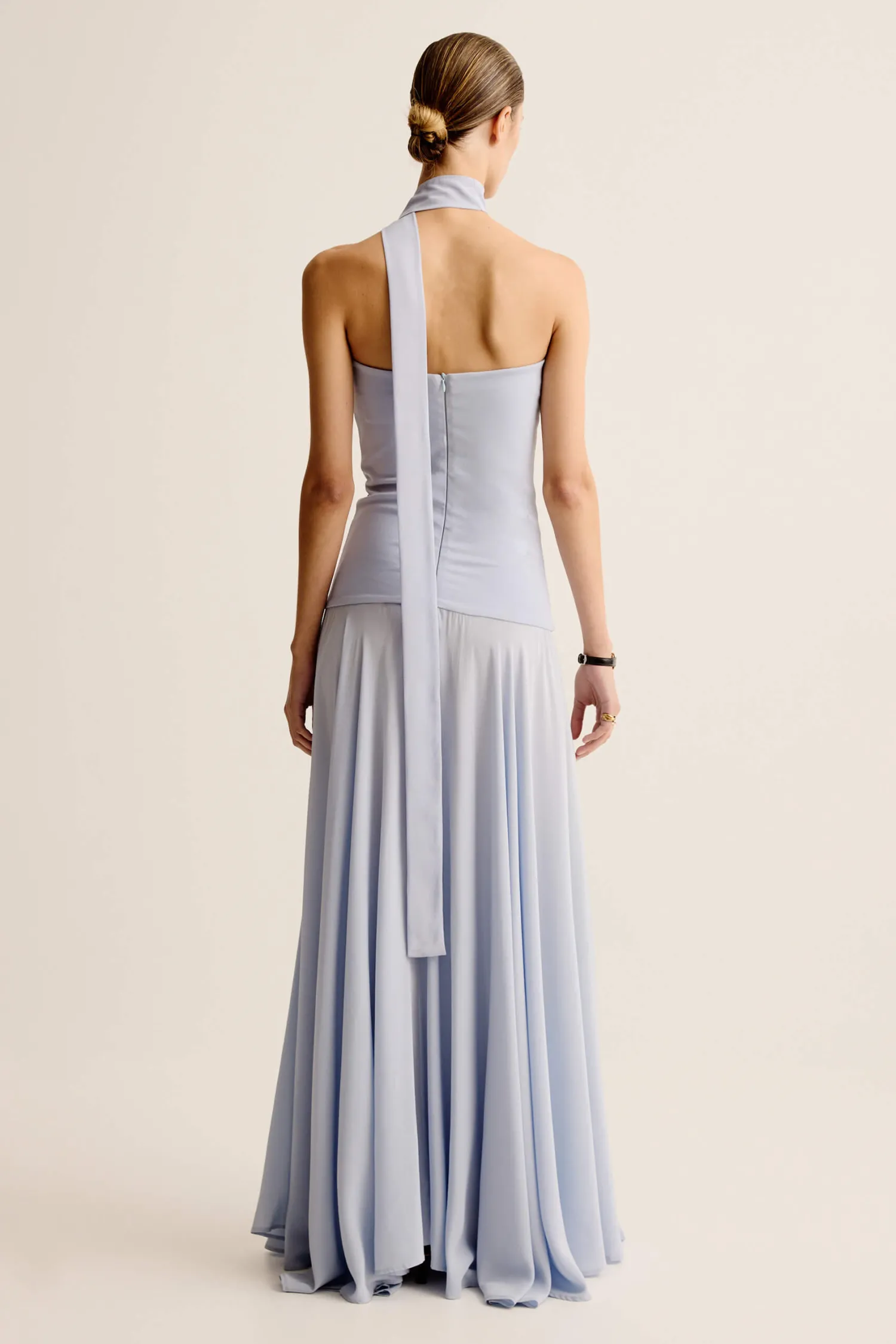 Best ESSE ILLI STRAPLESS DRESS AgateBlue