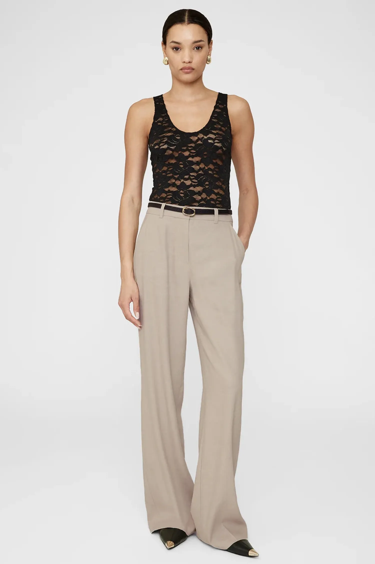 Discount ANINE BING KLINE TROUSER SandBeige