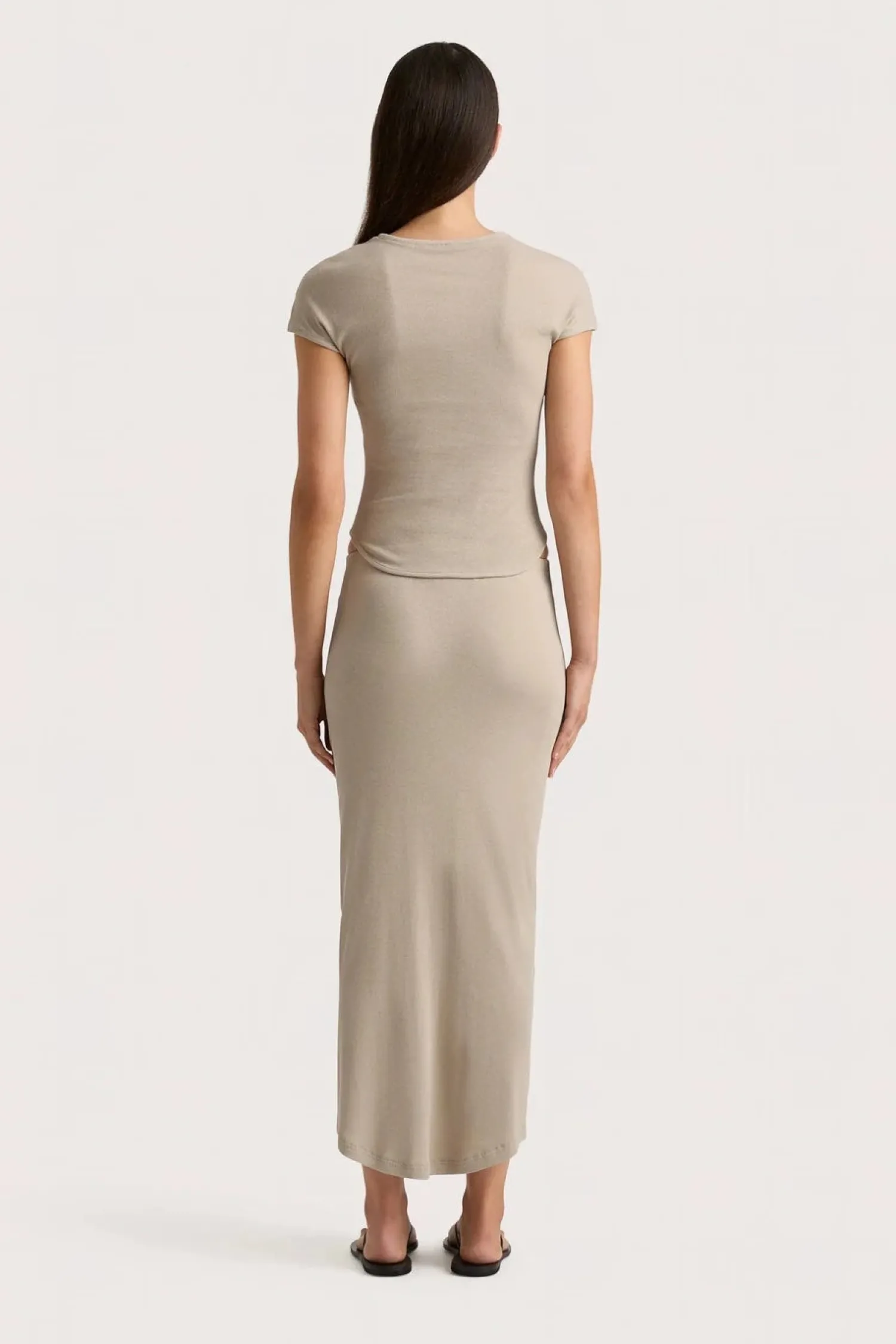 Cheap FAITHFULL THE BRAND LOIRE SKIRT Taupe