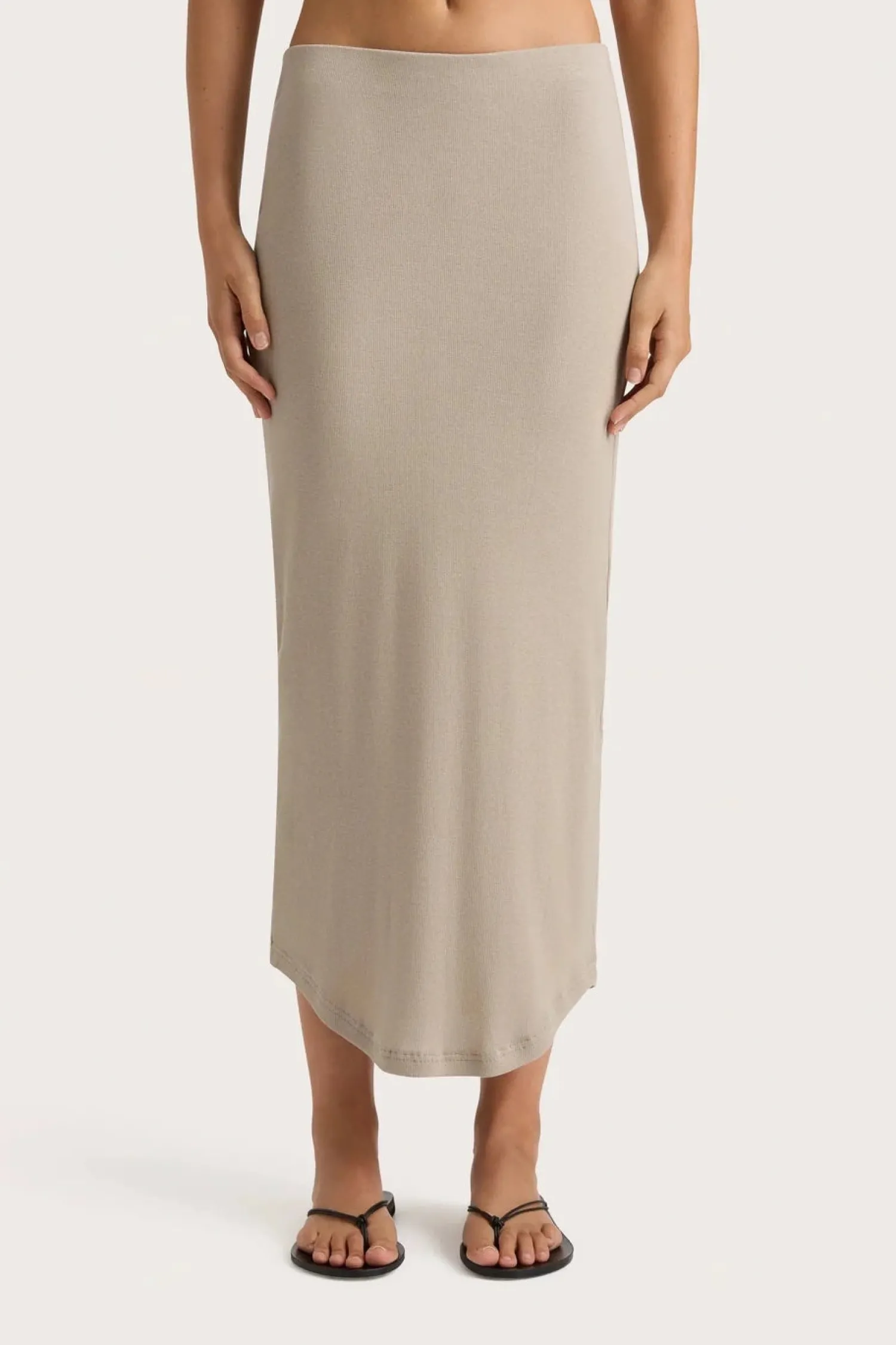 Cheap FAITHFULL THE BRAND LOIRE SKIRT Taupe