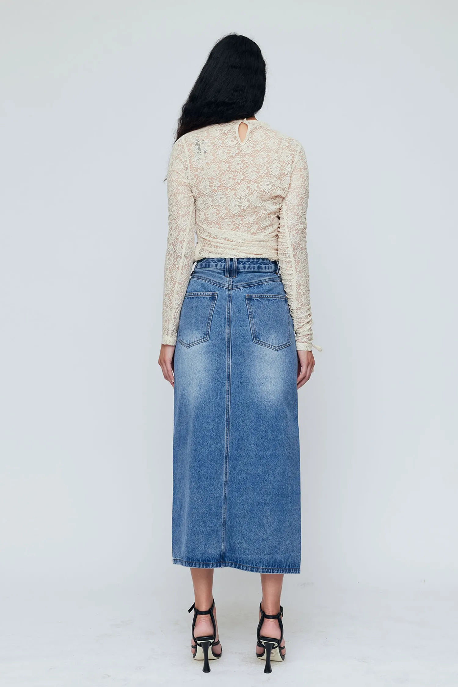 Online WYNN HAMLYN LOLA LACE TOP IvoryLace