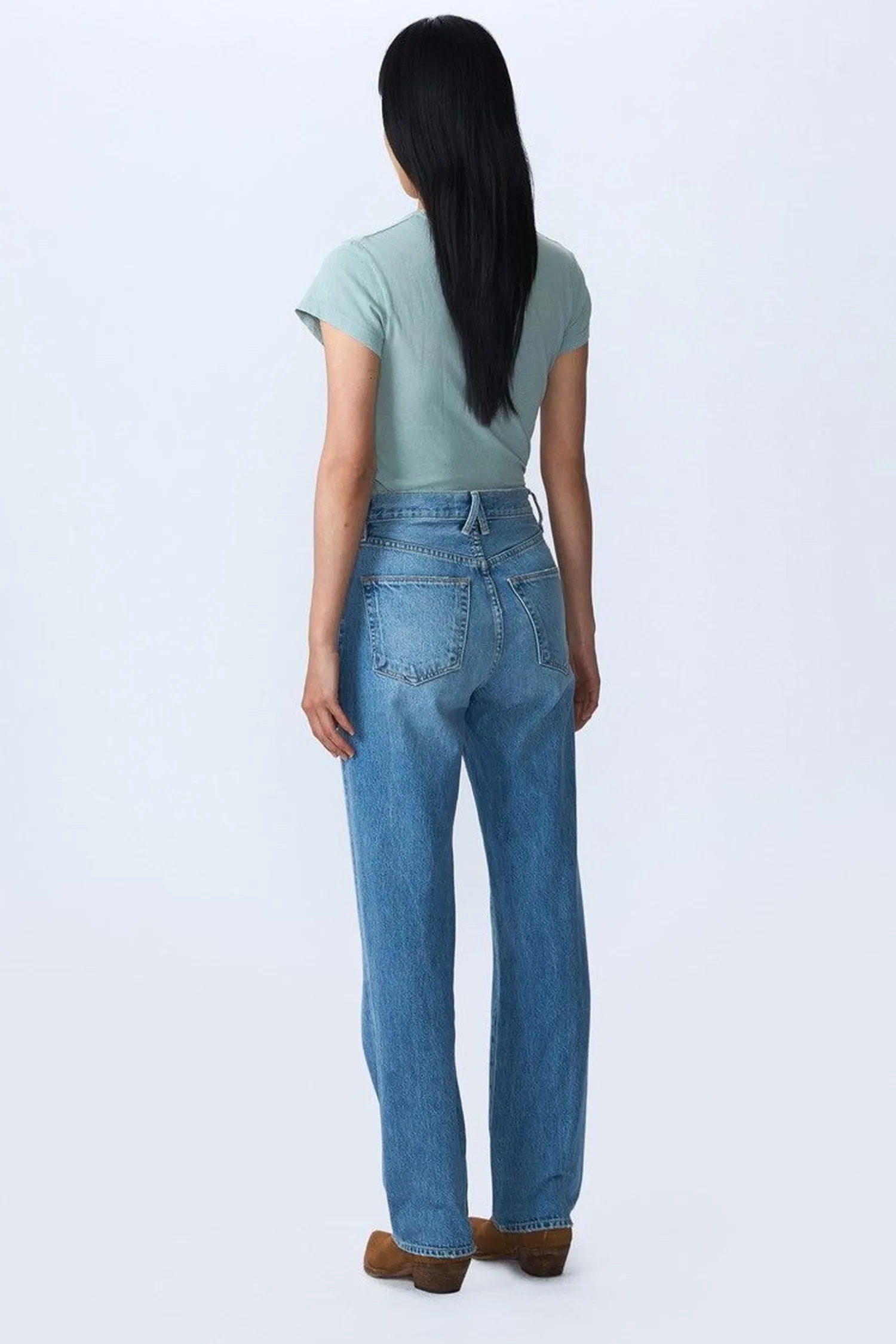 Fashion SLVRLAKE LONDON HIGH RISE STRAIGHT LEG JEAN