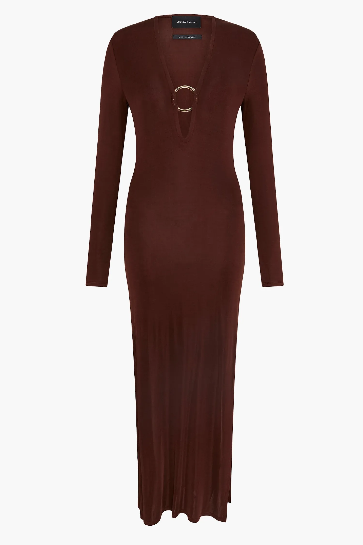 Hot LOUISA BALLOU LONG HELIOS DRESS Brown