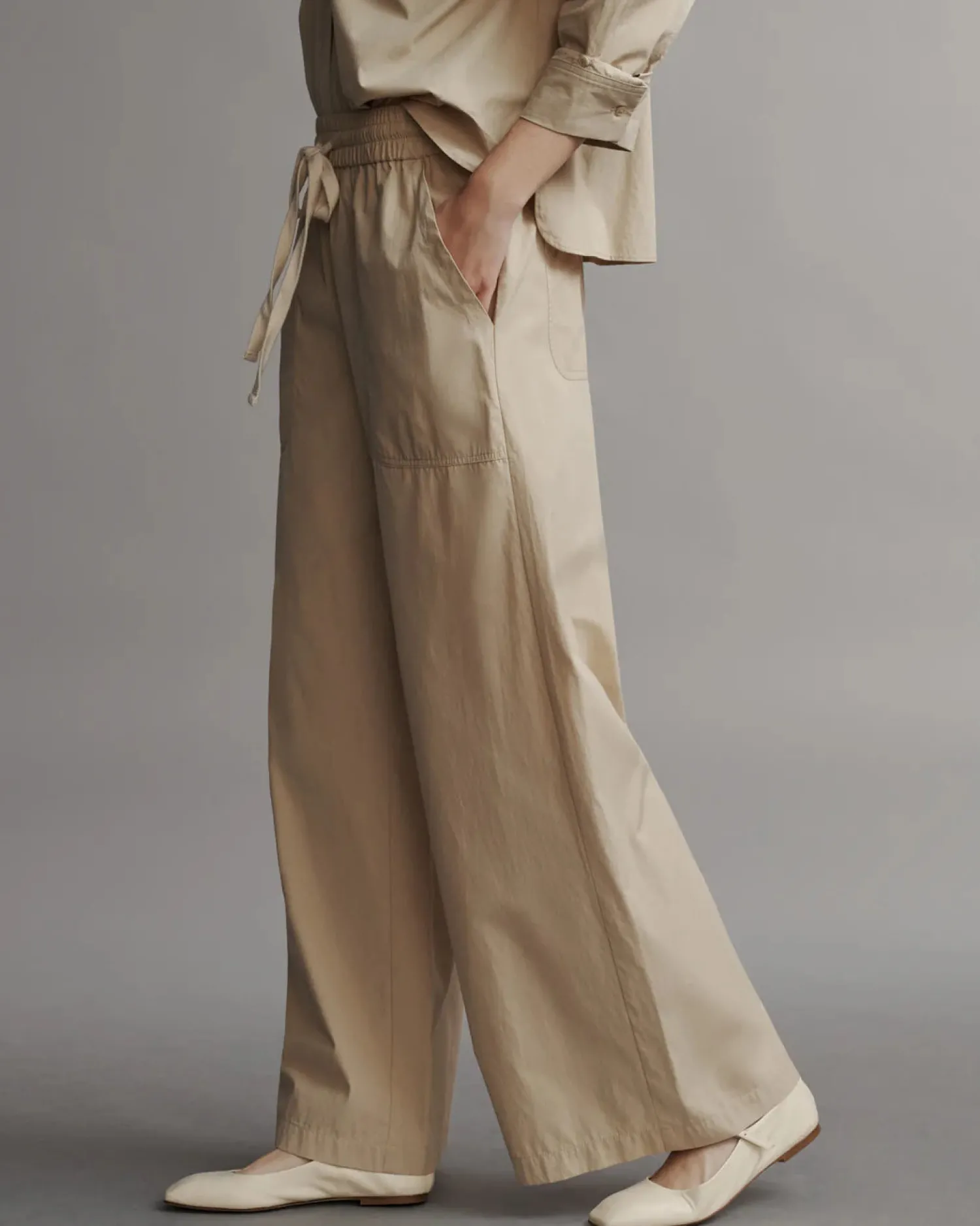 Shop TWP MAIN STREET COTTON PANT Sandstone