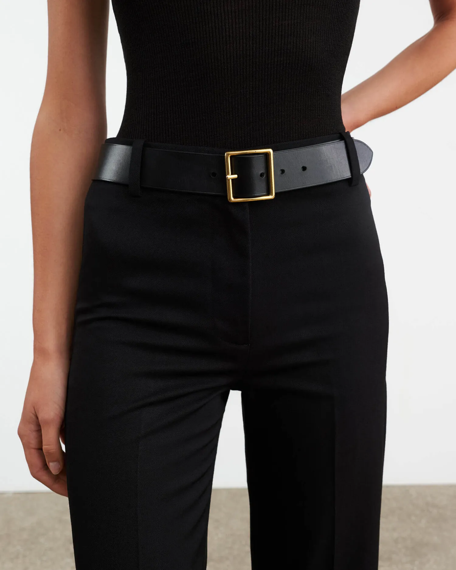 Flash Sale NILI LOTAN MARCELA BELT Blackw/antiquebrassbuckle