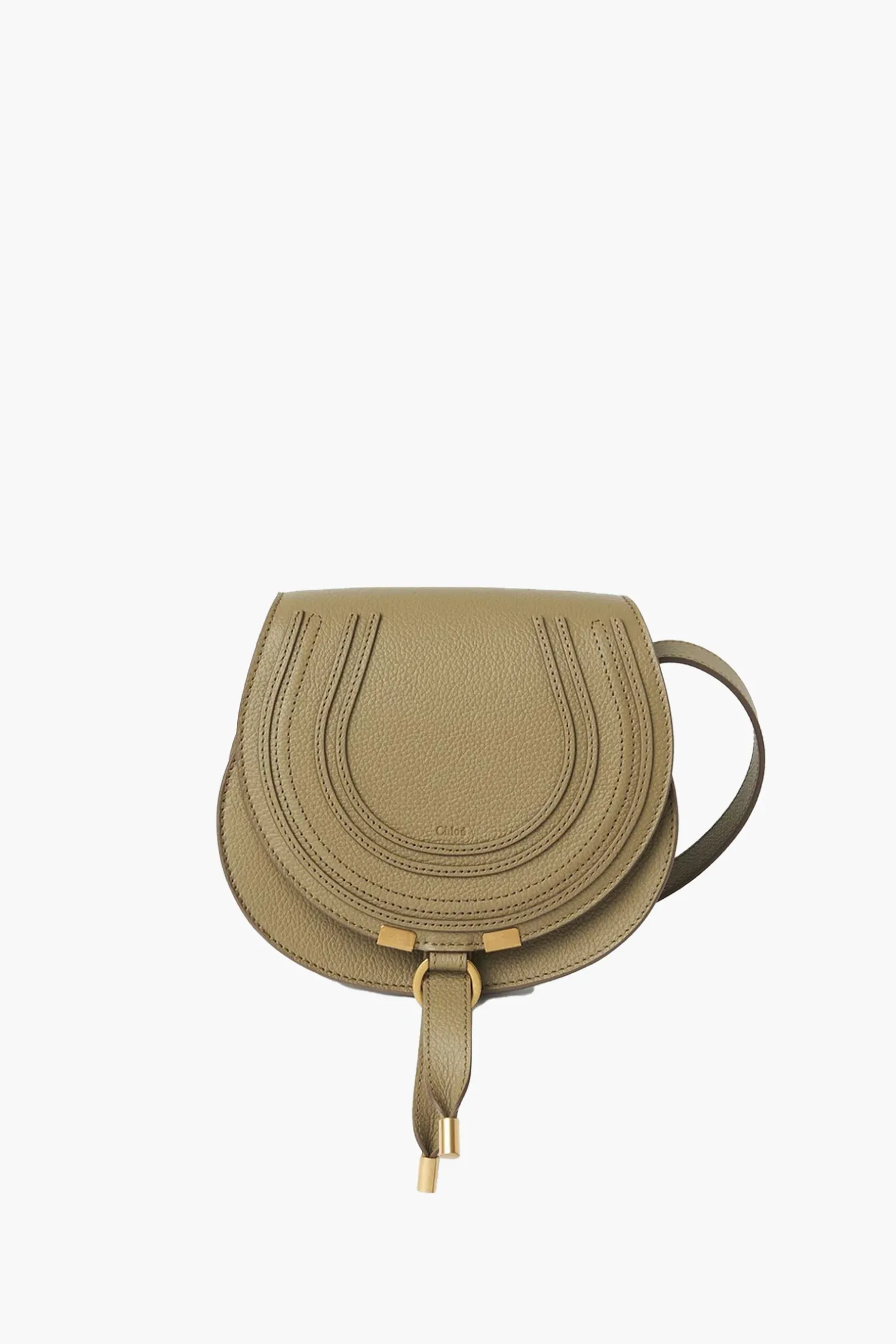 Online CHLOÉ MARCIE SMALL SADDLE CROSSBODY BAG PotteryGreen