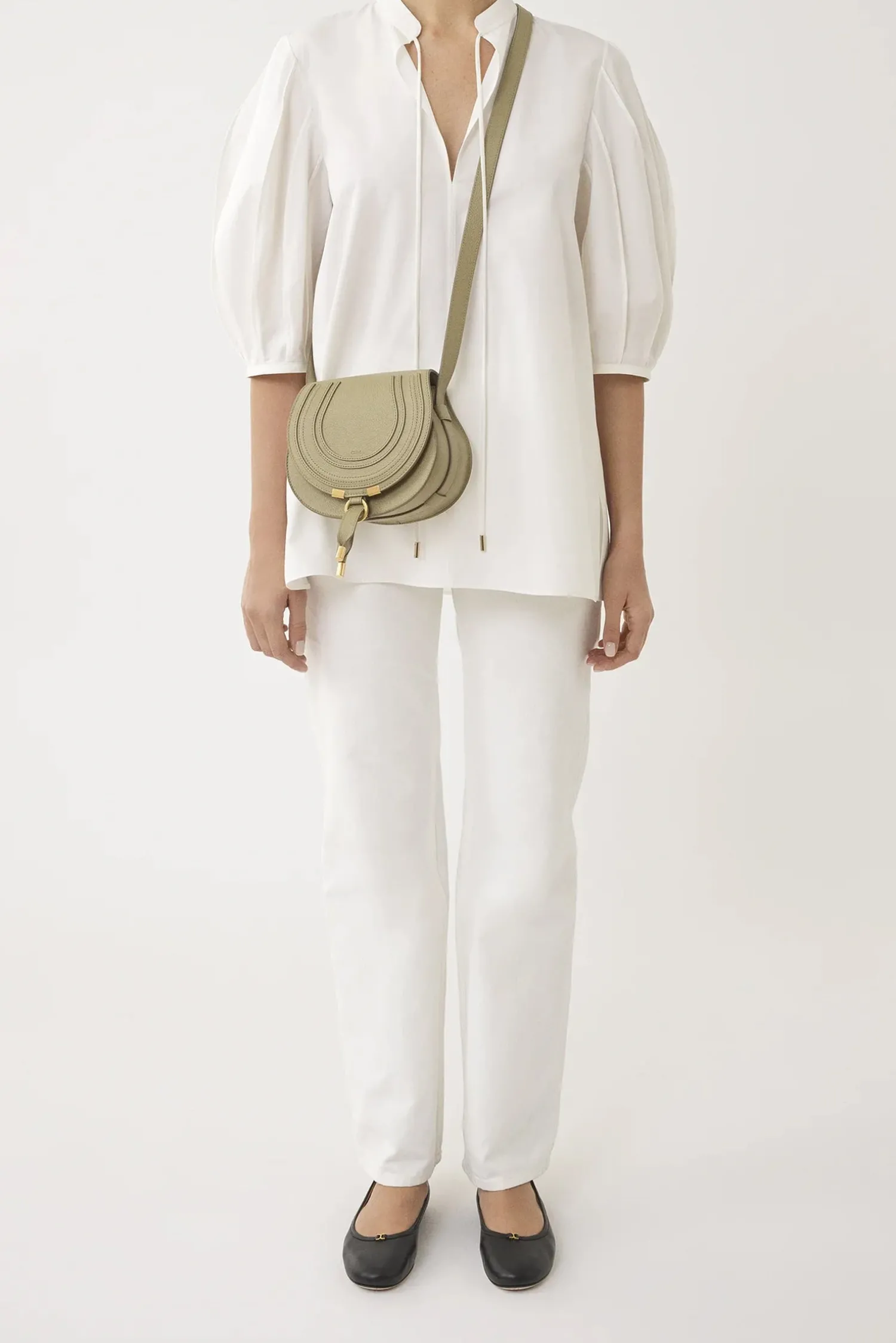 Online CHLOÉ MARCIE SMALL SADDLE CROSSBODY BAG PotteryGreen