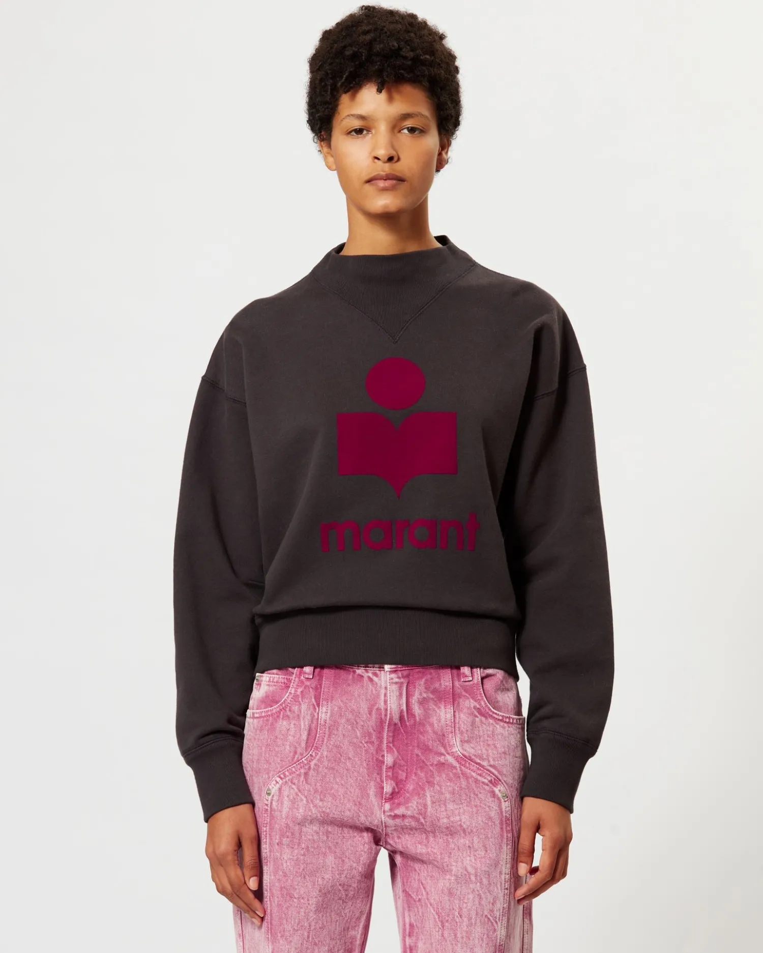 Best ISABEL MARANT ÉTOILE MOBY SWEATSHIRT FadedNight/Fuchsia