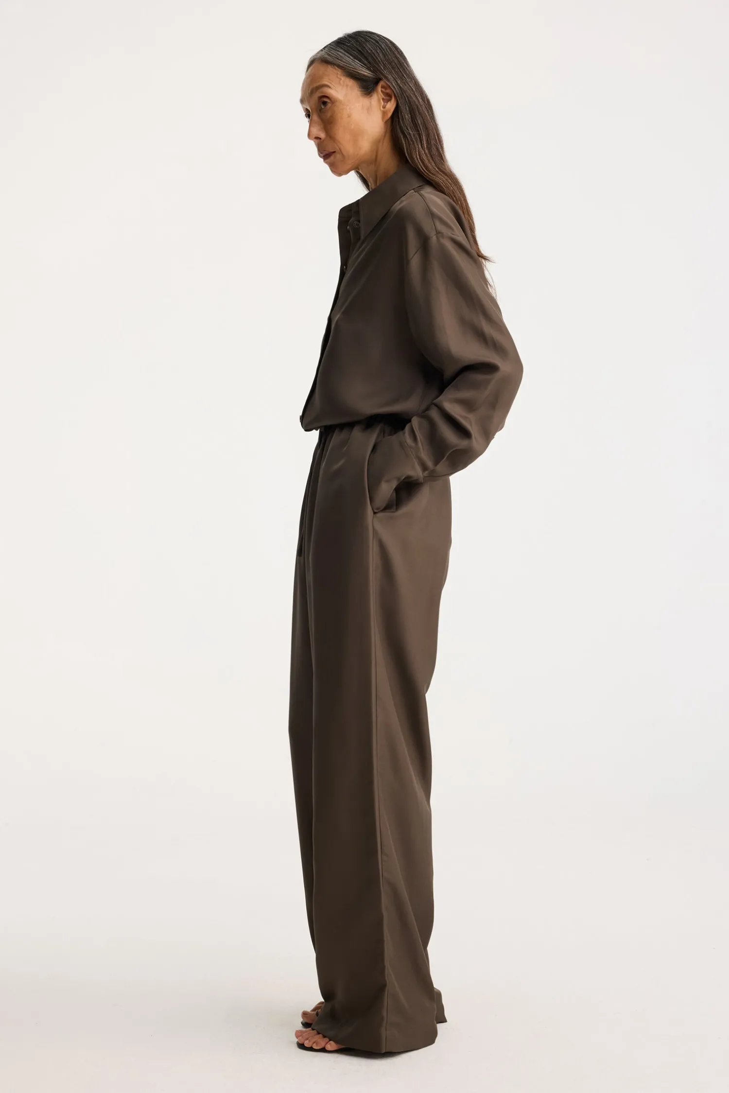 Fashion RÓHE OVERSIZED SILK SHIRT