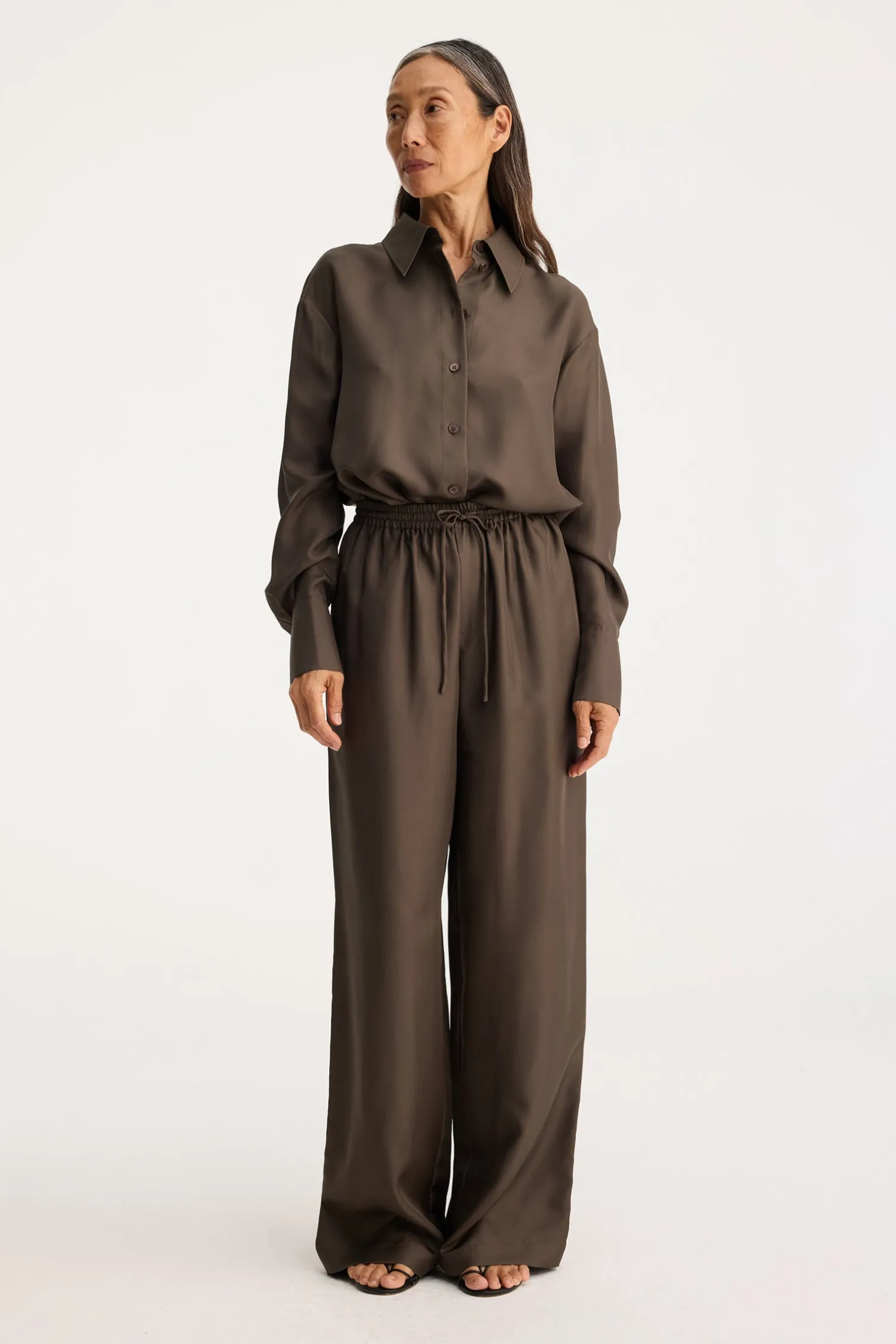 Fashion RÓHE OVERSIZED SILK SHIRT
