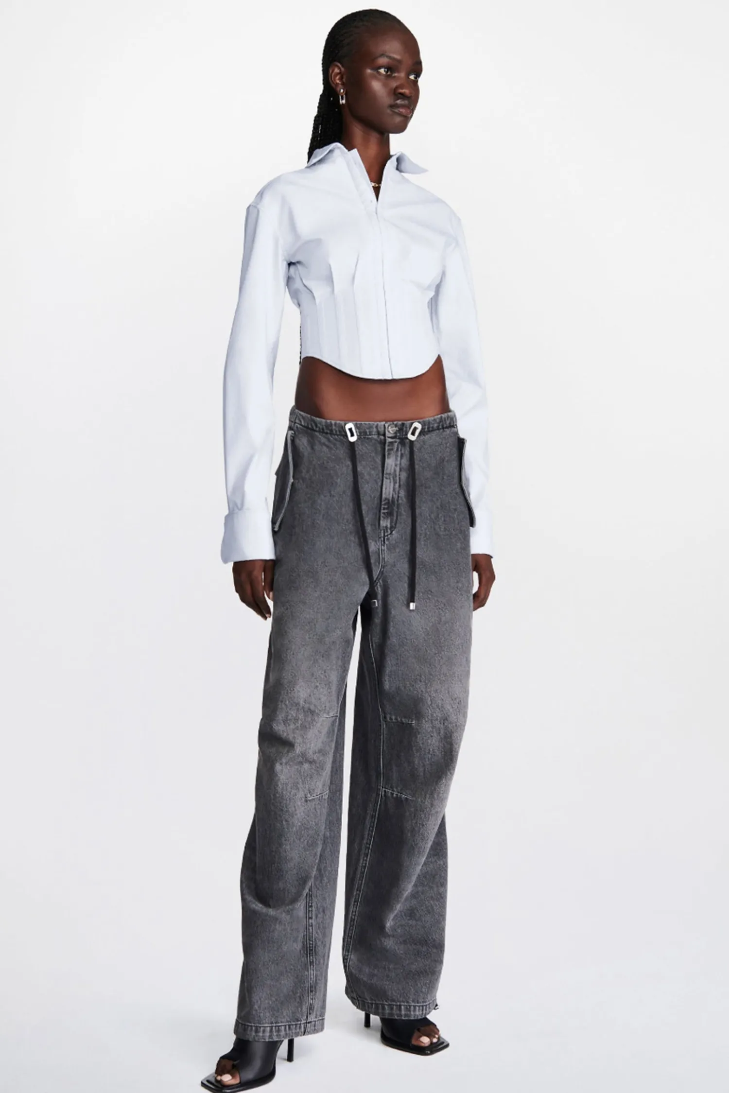 Best DION LEE PARACHUTE JEAN Black