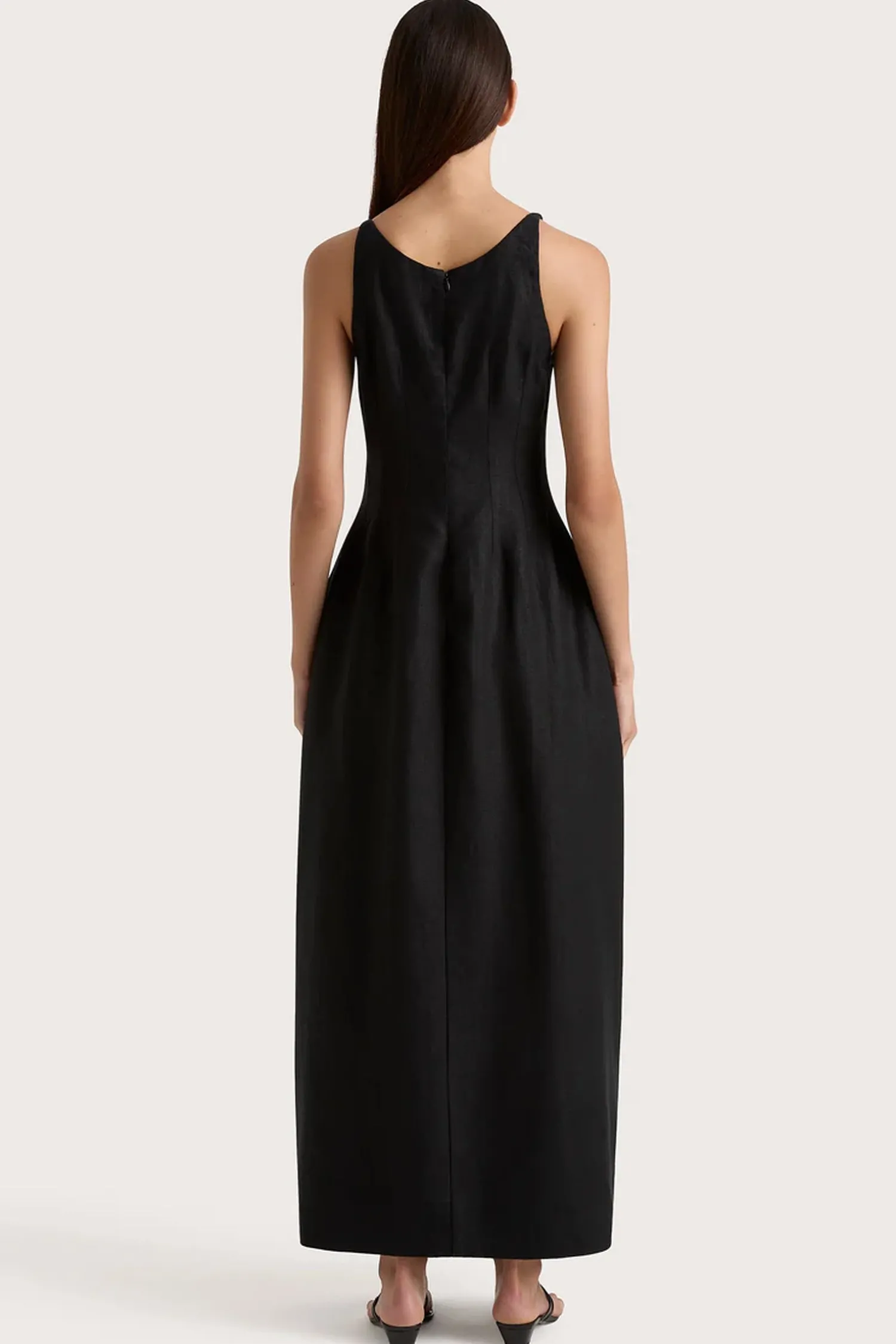 Store FAITHFULL THE BRAND SANNE MIDI DRESS Black