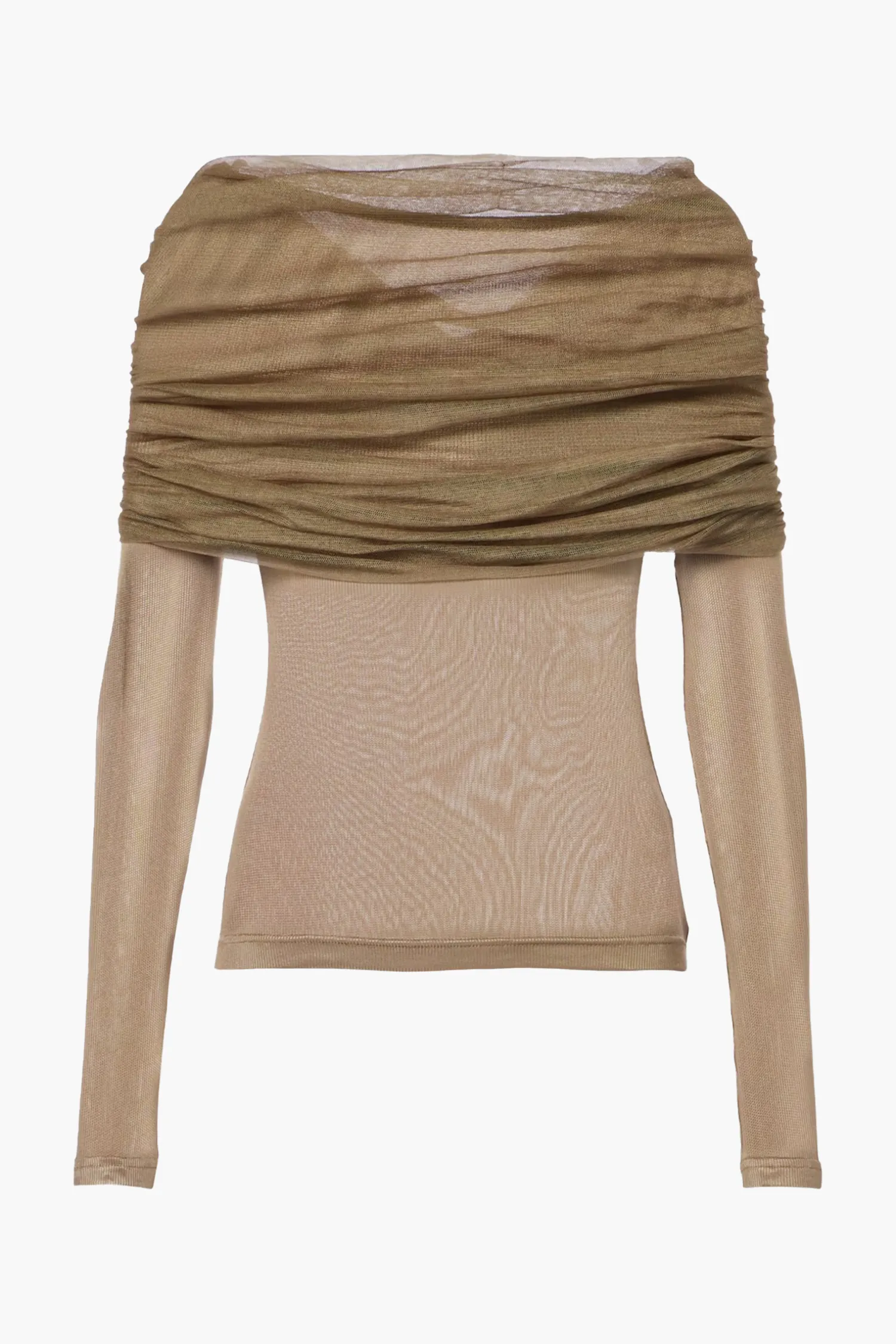 Best CHRISTOPHER ESBER SONORA VEILED L/S TOP Linseed