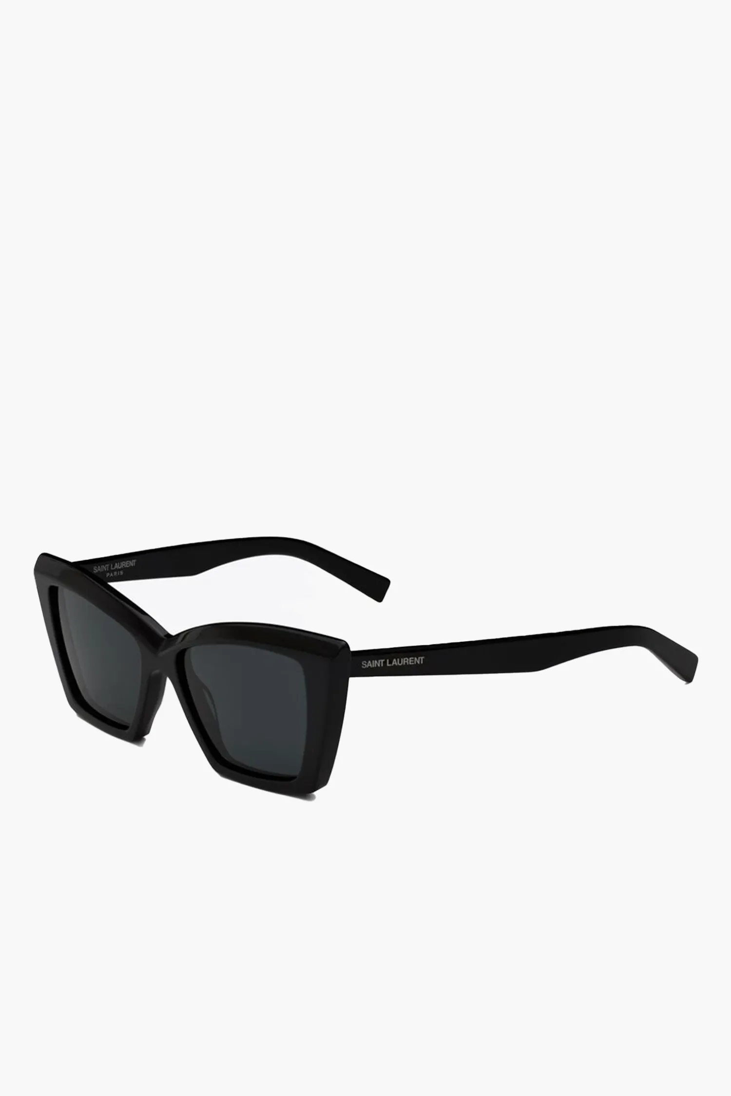 Best Sale SAINT LAURENT SQUARED CAT-EYE SUNGLASSES Black