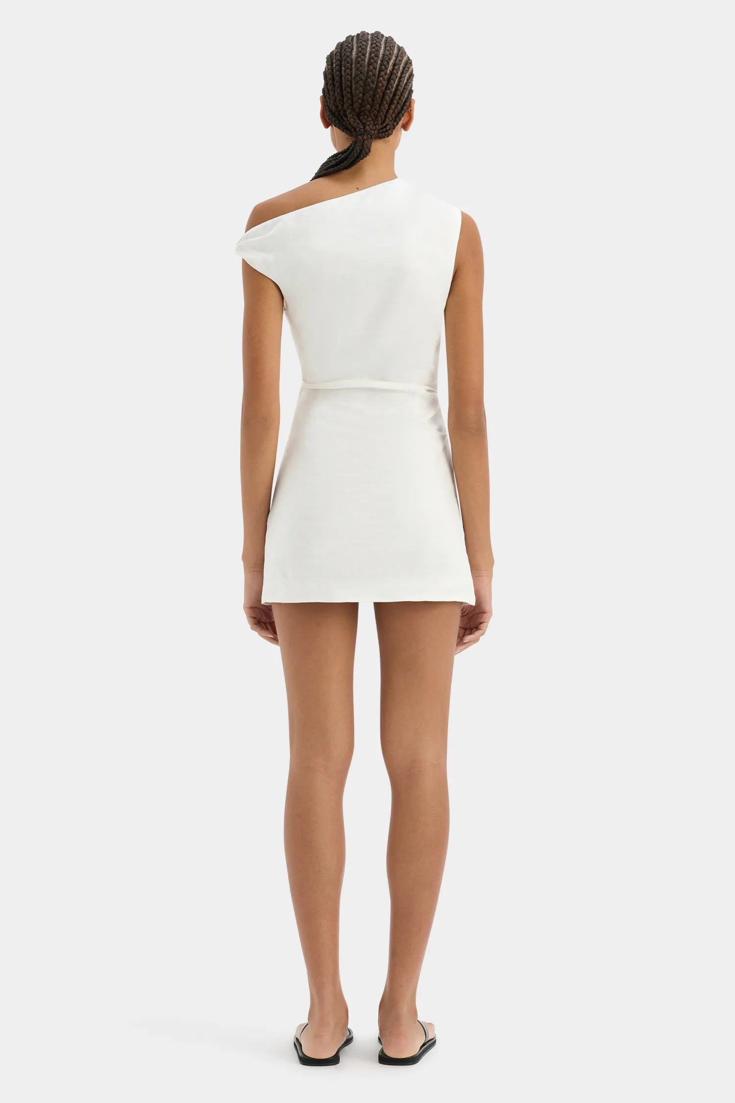 Sale SIR TAMARA KNOT MINI DRESS Ivory