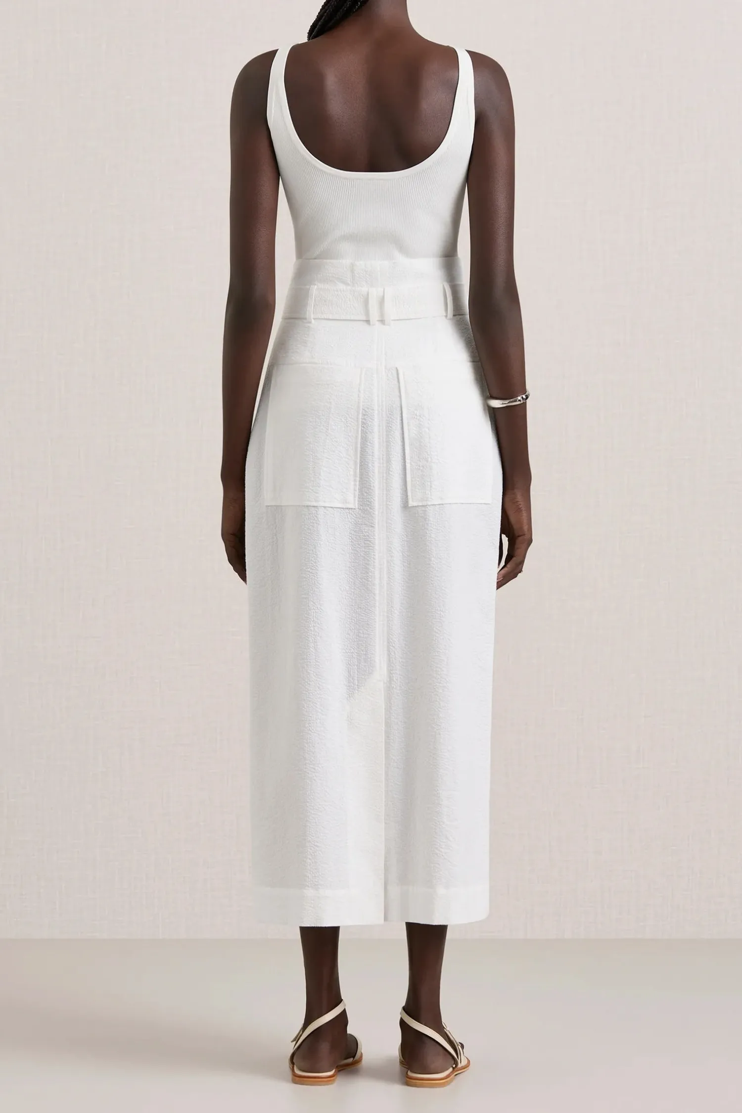 Clearance A.EMERY VEN SKIRT Parchment