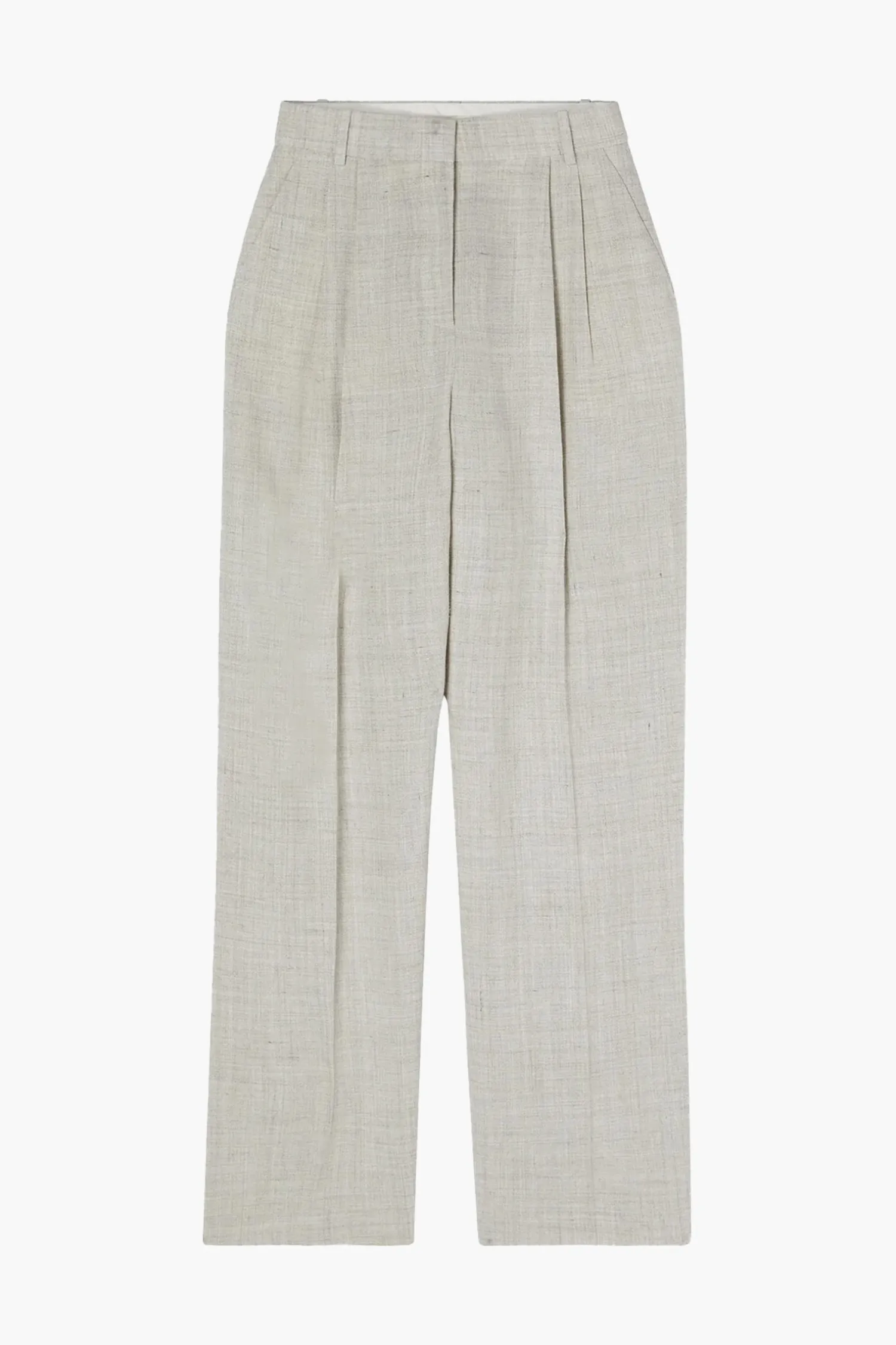 Best RÓHE WIDE LEG PLEATED TROUSERS StoneMelange